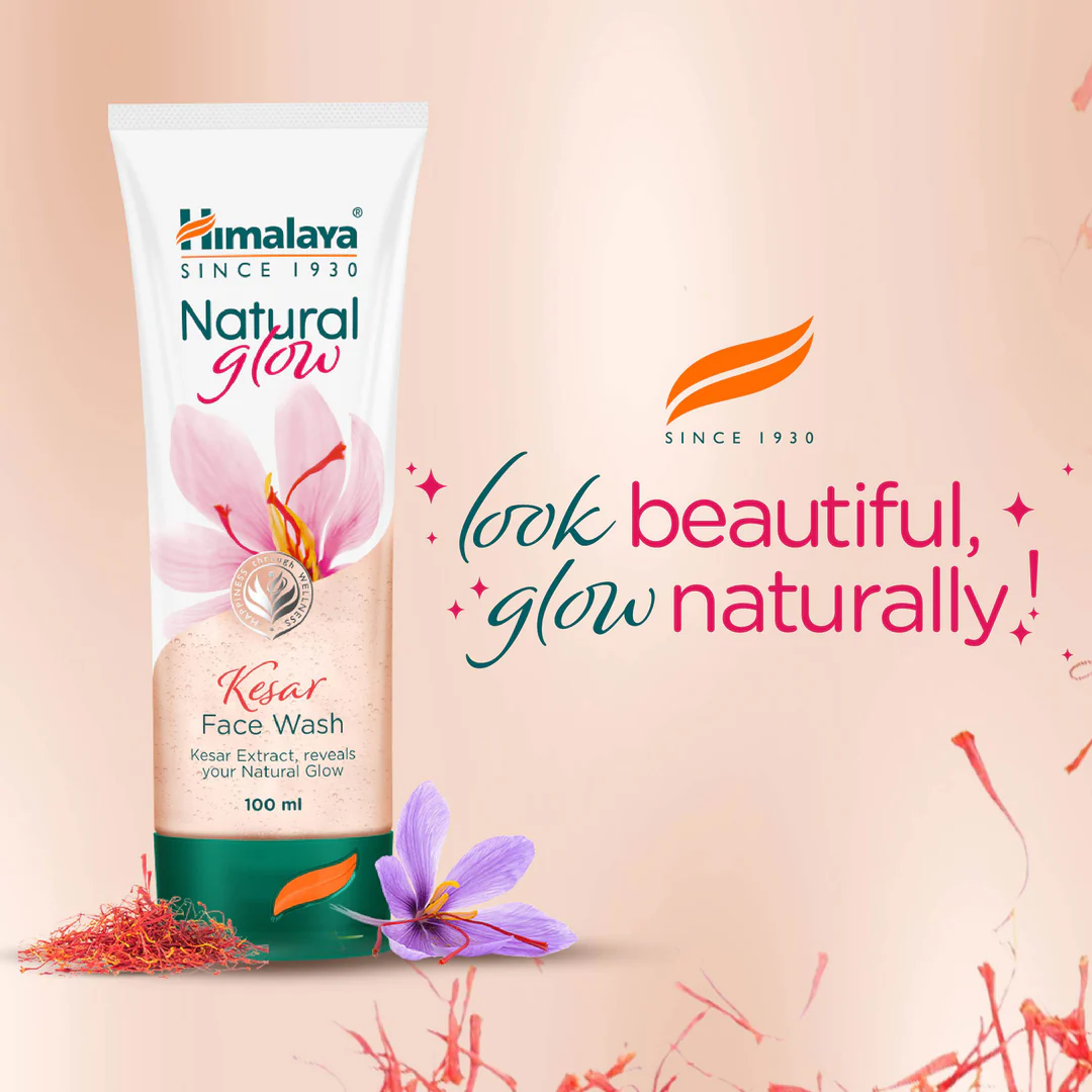 Himalaya Nature Glow kesar Face Wash 100Ml / ஹிமாலயா நேட்சேர் க்ளோவ் கேசர் பேஷ் வாஷ் 100ML